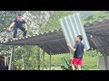 ​Giang Thi Sinh's family was so happy and thrilled to see Khai coming to help build their new roof.