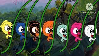 Pixels Tarzan Yell Blue Pixel