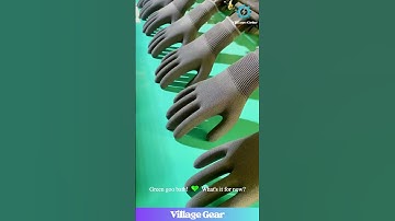 This Glove Making Factory is Oddly SATISFYING! 🧤💦 Liquid ASMR! #oddlysatisfying #asmr #factory