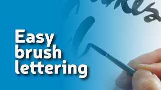 Quick 2-minute tip on brush lettering for beginners