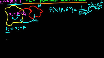 Maximum Likelihood estimators of population mean and variance - part 1
