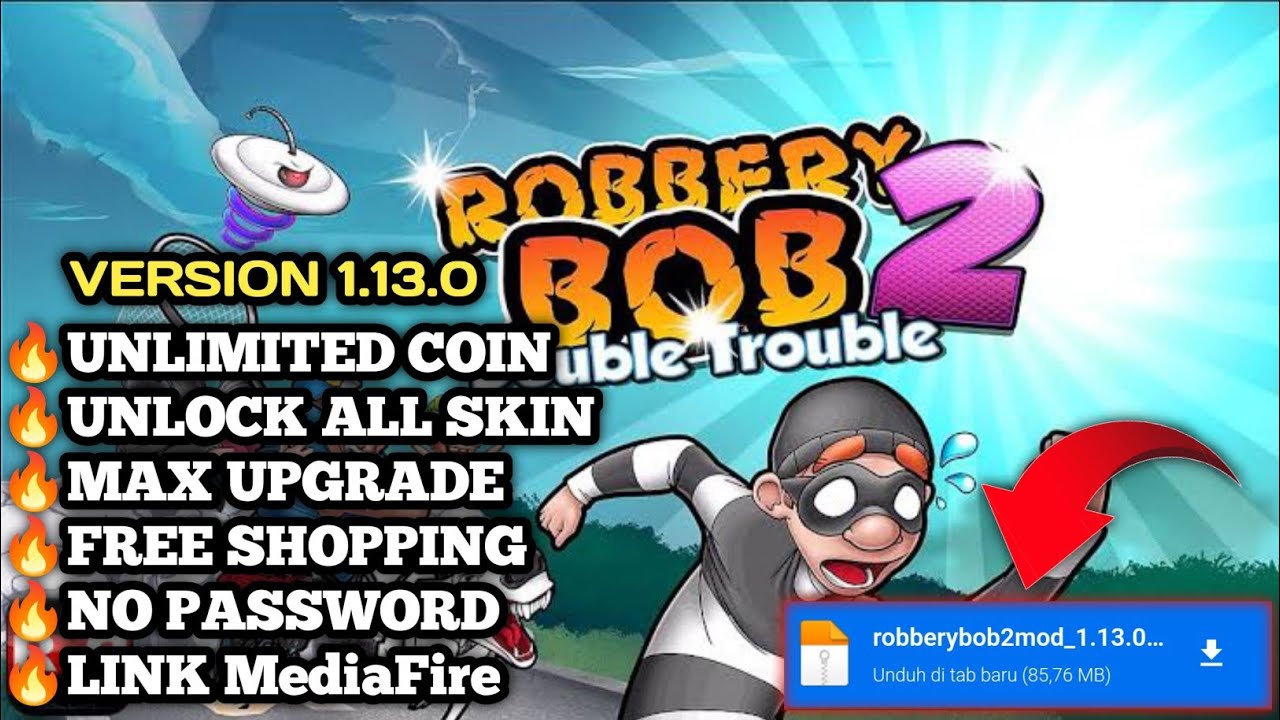 Robbery Bob 2 Mod Apk V 1.13.6 Unlimited Money &