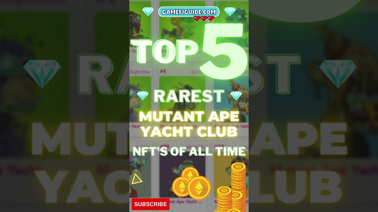 Mutant Ape Yacht Club NFTs - 💎 Top 5 Rarest EVER! MAYC