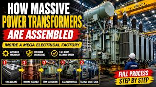 How Massive Power Transformers Are Assembled — Inside a Mega Electrical Factory | Full Process