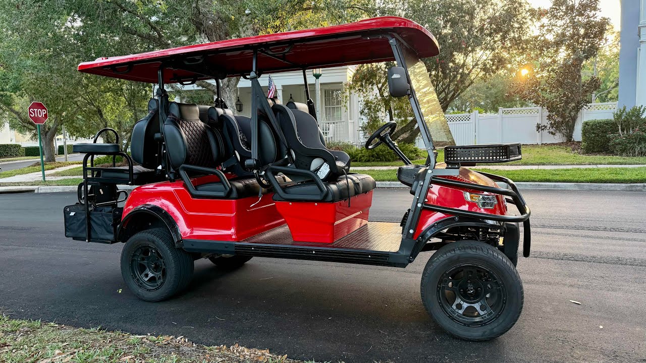 За рулём гольф-кара EPIC E60L Street Legal (NEV) | Наши будни в Селебрейшне, Флорида