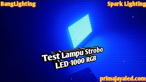 Test Lampu Strobo LED 1000 RGB