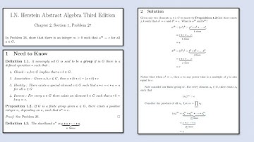 2.1.27 :: Herstein Chapter 2, Section 1, Problem 27 Abstract Algebra