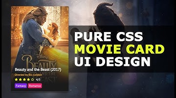 Movie Card UI Design Using HTML and CSS - How To Create a Movie Card User Interface - Tutorial