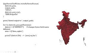 How to Load &amp; Read Shapefiles in PyQGIS | India District Map + Attribute Table Explained