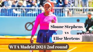 Sloane Stephens vs Elise Mertens - Madrid 2024 Resimi