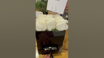Thumbnail of White Roses 🌹 with chocolates 🍫 #roses #flowers #love #chocolate #shorts