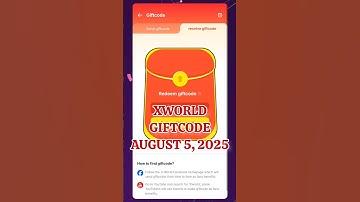 Xworld Giftcode!│August 05, 2025 #aiagent #nft #xworldgiftcode