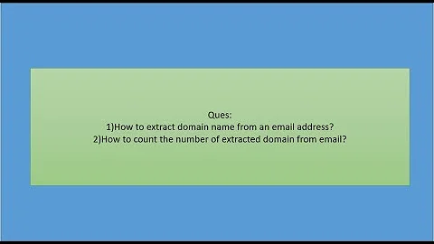 How to extract domain name from an email address in sql server?