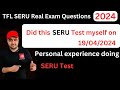 Seru real 2024 exam questions  tfl seru assessment 2024 seru assessment mock test2 sa pco seru