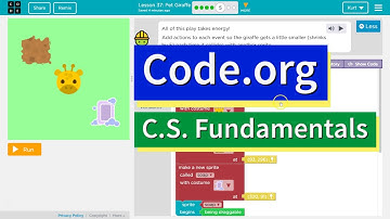 Pet Giraffe CS Express Lesson 37.5 - Course F 23.5 Code.org Tutorial with Answers