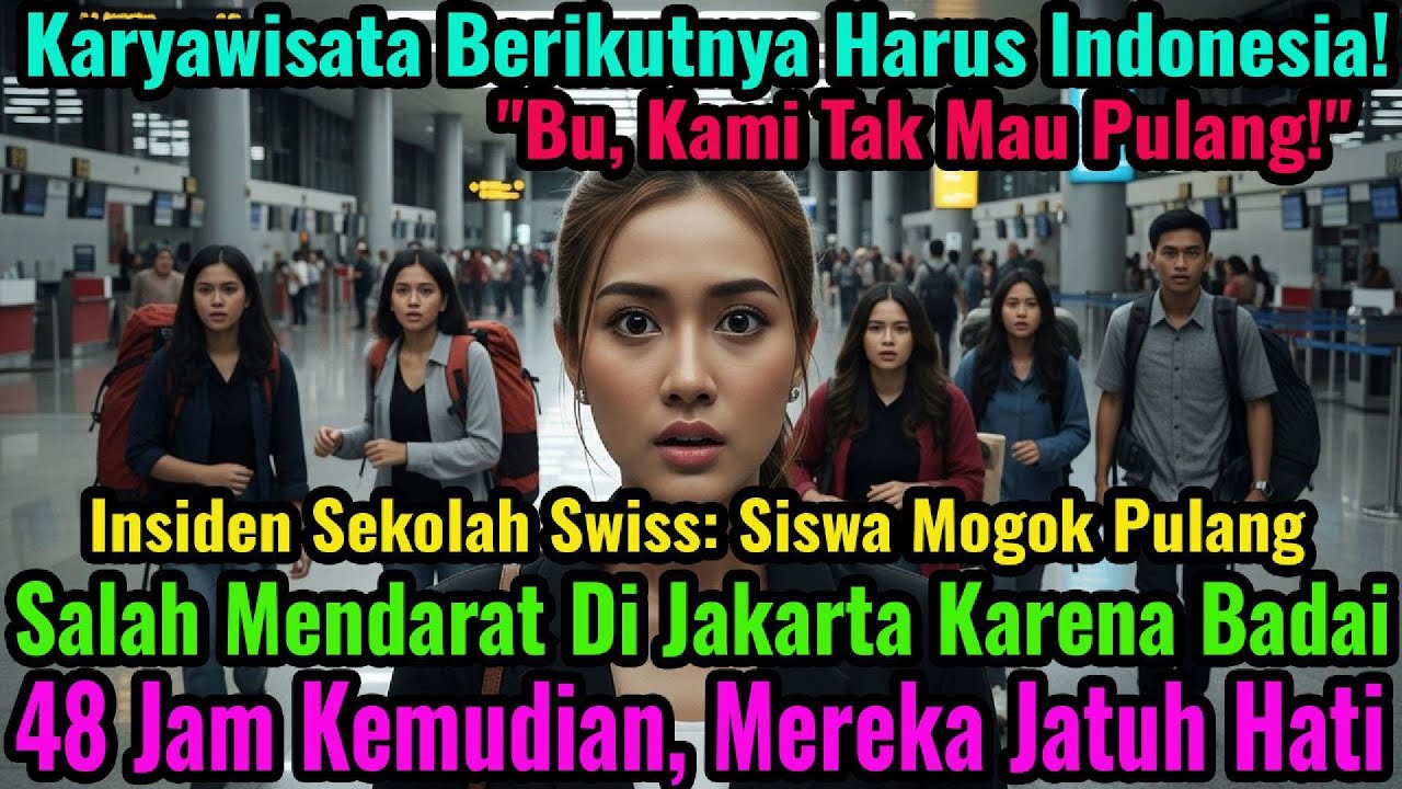 SALAH MENDARAT DI RI, SISWA SWISS MALAH MOHON: 