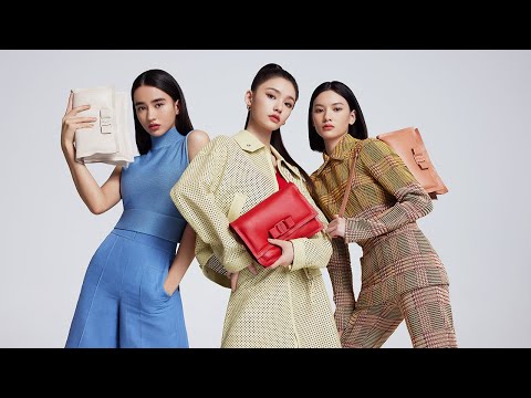 Salvatore Ferragamo introduces the Viva girls—Jelly Lin, Vanda Margraf, and Qiu Tian