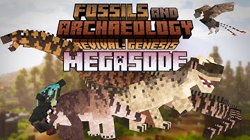 Building a HUGE Dinosaur National Park!!!- Minecraft Fossils & Archeology Survival MEGASODE EP #1-10