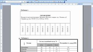 Word и Excel Office 2003   20  Word  Работа с таблицами  Практика 1