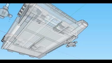 Google Sketchup Spaceship Modeling - TFS - Ground Control 1 Dropship