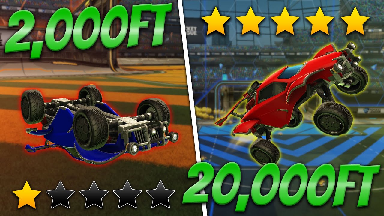 2.000 FT vs 20.000 FT Rocket League Coach YouTube