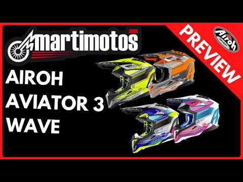 AIROH AVIATOR 3 CARBON casco cross - (Carbon Matt)