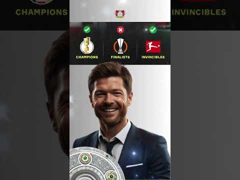 Xabi Alonso double with Bayer Leverkusen 🏆🏆