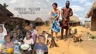 African village Life || Cooking Traditional Party FOOD for Christmas\\\\New year in the Village | Ghana