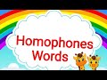 Homophones words with definition