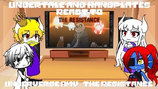 Undertale and Handplates React to || Underverse AMV - The Resistance || Gacha Club (My AU)