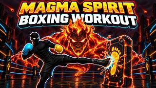 🔥 MAGMA SPIRIT BOSS 🥊 Interactive Boxing Workout | Rhythm Fitness Game & Immersive Warm Up 🎮 screenshot 3