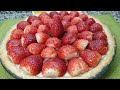 Tarta de fresa con ricota o requeson, Strawberry ricotta tart, Cocinando con Jaki