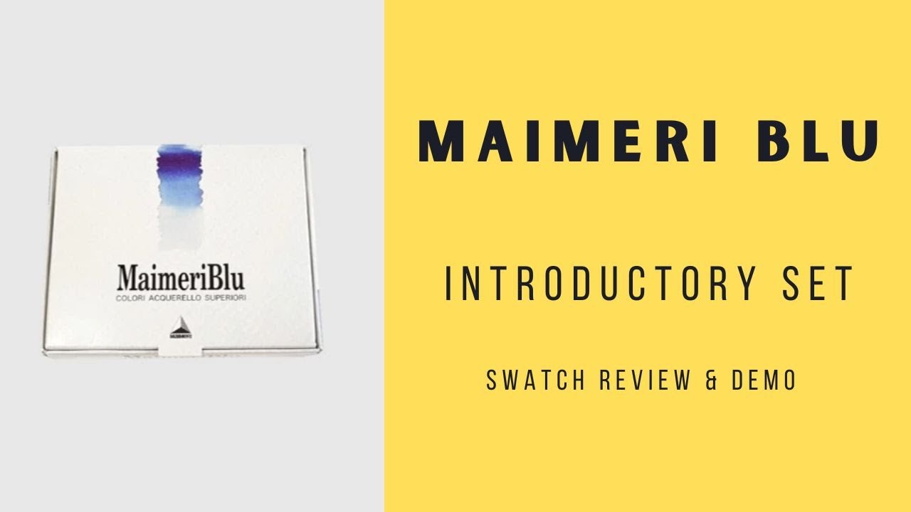MaimeriBlu by Maimeri watercolor Introductory Set: full review, swatch,  mixes and demo. 