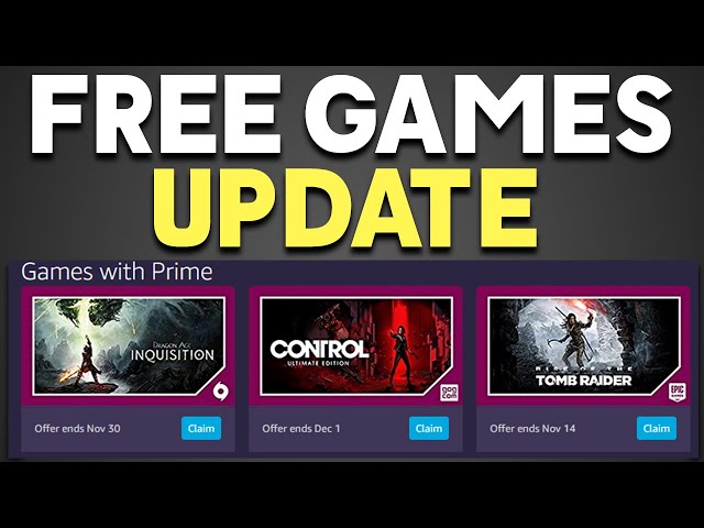 s Prime Gaming titles for November include 'Control Ultimate Edition