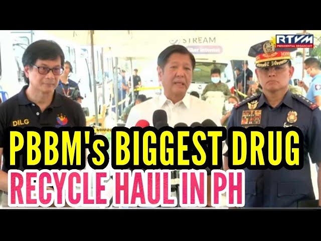PHILIPPINES BIGGEST DRUG RECYCLE HAUL UNDER PBBM ADMNISTRATION class=