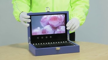 Funtek Custom Video Display Box with LCD Screen for Presentations