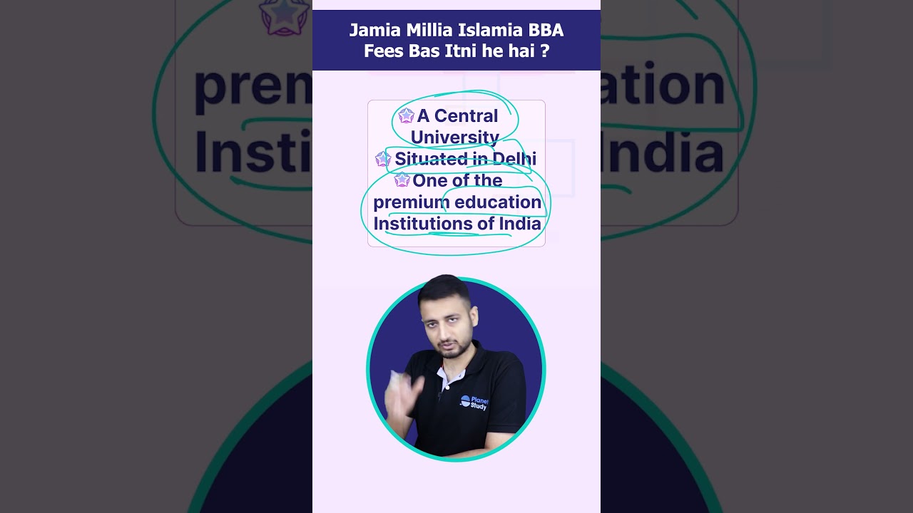 Jamia Millia Islamia BBA Fees 