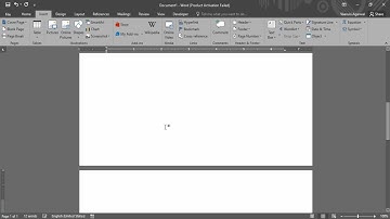 How to Insert a Blank Page in Word |  Add Blank Page | Add New Page