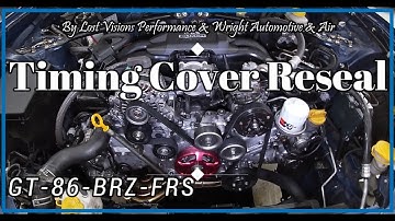 Timing Cover Reseal on the GT-86 BRZ & FRS Common Oil Leak