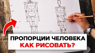 АНАТОМИЯ для художников | Как легко выучить анатомию художнику? Урок рисования мужчины и женщины