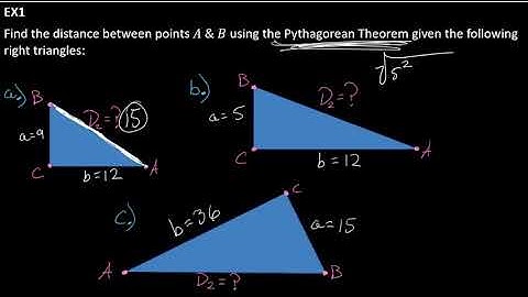 Geometry Unit 1 Day 9: The Pythagorean Theorem and 2D Distance & Midpoint