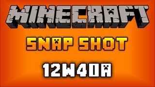 Minecraft: Big Fixes, New Flatworld Configuration, Hotkeys & More! (Snapshot 12w40a)