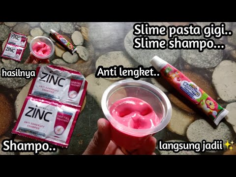 Cara membuat slime dari shampo dan pasta gigi tanpa lem apapun tanpa gom