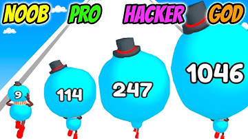 NOOB vs PRO vs HACKER vs GOD - Big Head Run