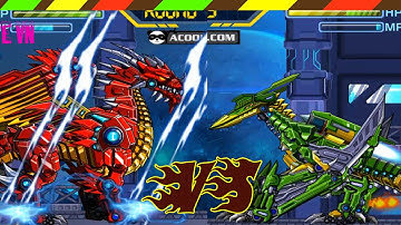 Lắp ráp robot Khủng long chiến đấu - Robot Swift Pterosaur VS Fire Dragon