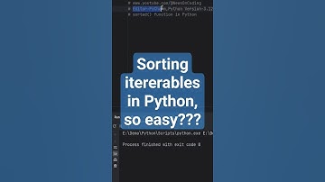 Sorting in Python, so easy?? #shorts #youtubeshorts