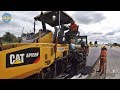 Cat AP655F  asphalt and road widening (SOUND) In Action