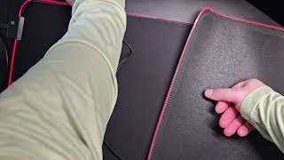 EASEMO Gaming Mouse Pad, RGB Mouse Mat, XXL Large (900 x 400 x 4 mm) - Unboxing