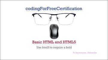 Basic HTML and HTML5 | Use HTML5 to Require a Field | freecodecamp | 21 of 28