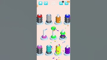 Nuts Sort Level 225 #gameplay #nutssort #androidgames #shortsvideo #nutsandbolts #shorts
